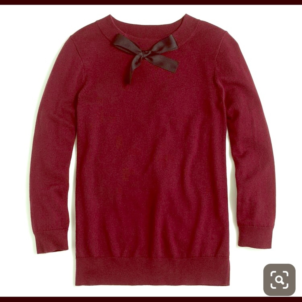 J Crew Bow Neck Sweater
